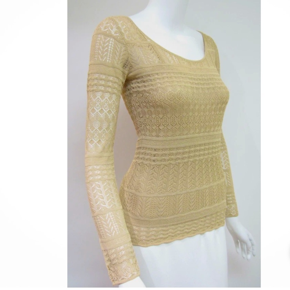 Ralph Lauren Long Sleeve Crochet Knit Sweater - Picture 4 of 12